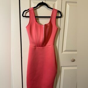 Va Va Voom Coral Mini Dress
